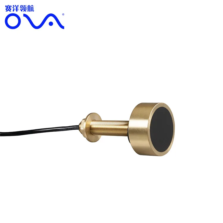 50/200KHz Marine Bronze Thru Hull Transducer for 9 Pin Lowrance & Sim