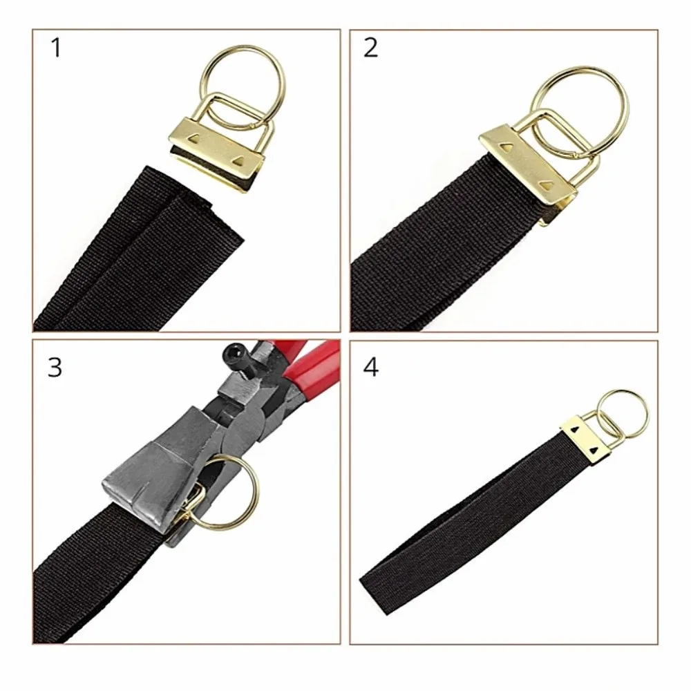 41 Pcs Pliers Key Fob Hardware Set DIY Complete Kit Bag Strap Hardware Replacement Parts Professional Jewelry Making Tools