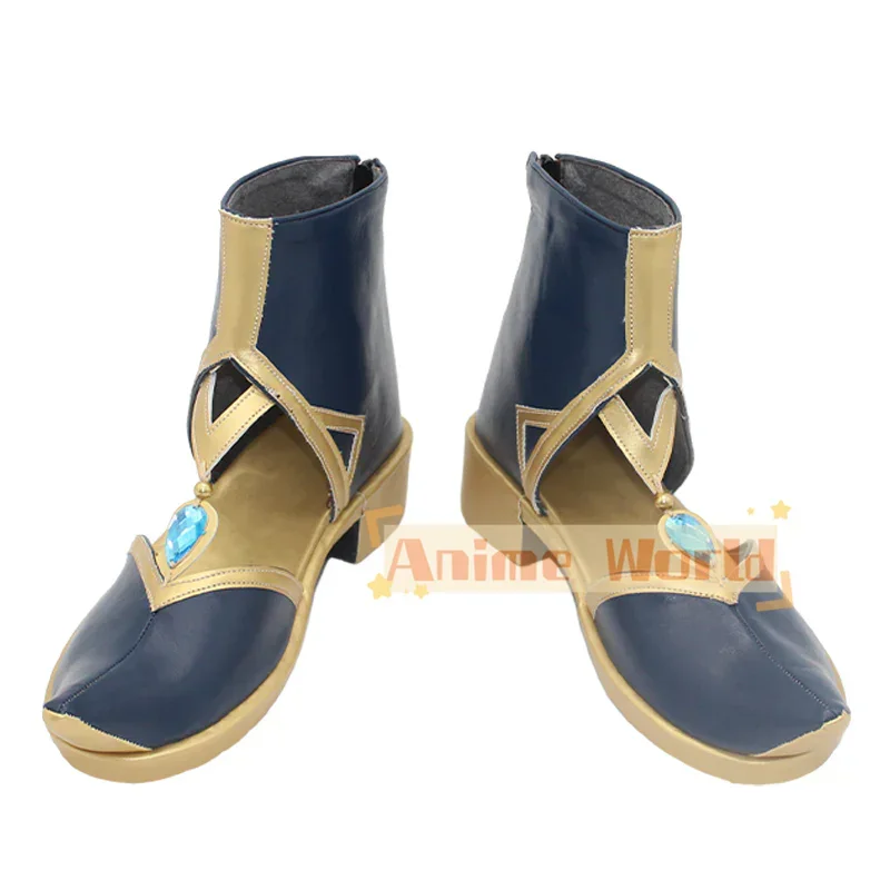 Genshin Impact Kaeya Sailwind Shadow Nuove scarpe cosplay in pelle Stivali di carnevale di Halloween realizzati su misura