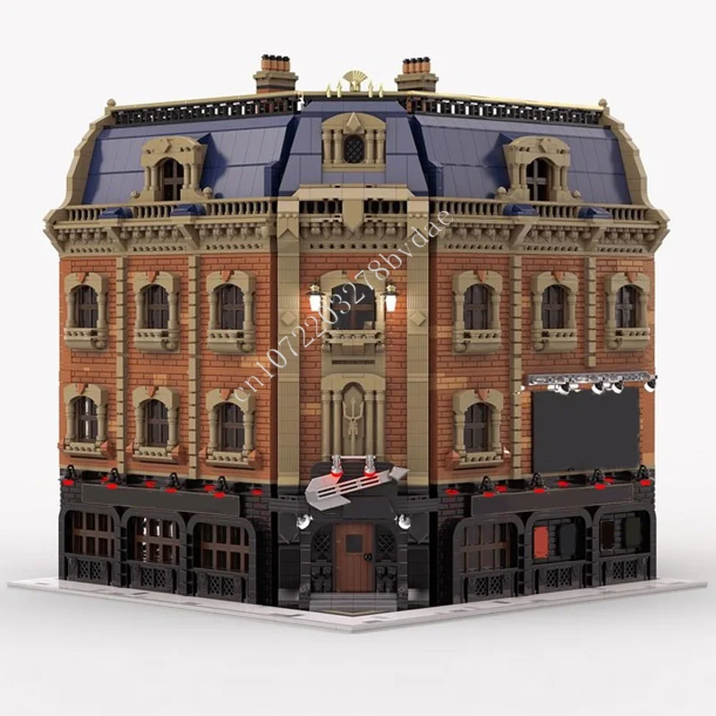 13340PCS The Savage Pub MOC Creative street view Model Building Blocks Architecture DIY Education Assembly Model Toys Adult Gift