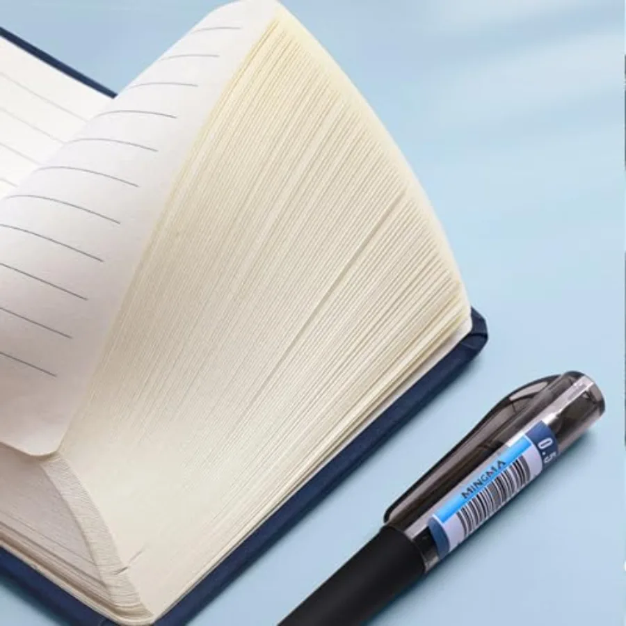 4 عبوات من دفاتر الملاحظات الصغيرة بجيب 800 صفحة مبطنة بغلاف مقوى دفاتر ملاحظات صغيرة للعمل والسفر مقاس 3 × 4.33 بوصة دفتر ملاحظات بجيب سميك ممتاز