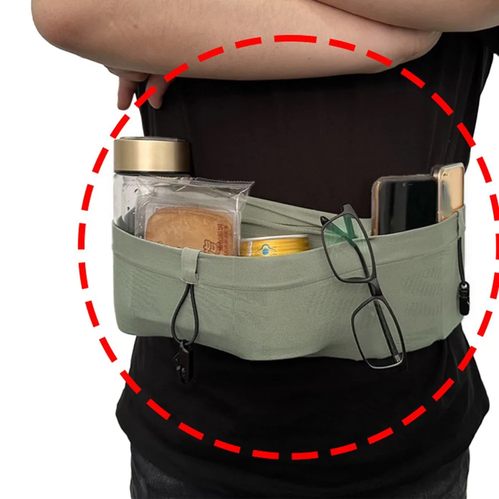 

Невидимая поясная сумка для марафона с зажимом, тонкая тонкая сумка для марафонского бега, большая вместительная легкая спортивная сумка для телефона, спортивная одежда