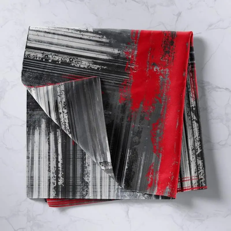 Ultra Large Abstract Black Red Gold Modern Art Tapestry Wall Hanging Wall Decor Statement Piece for Living Room Bedroom Apartmen