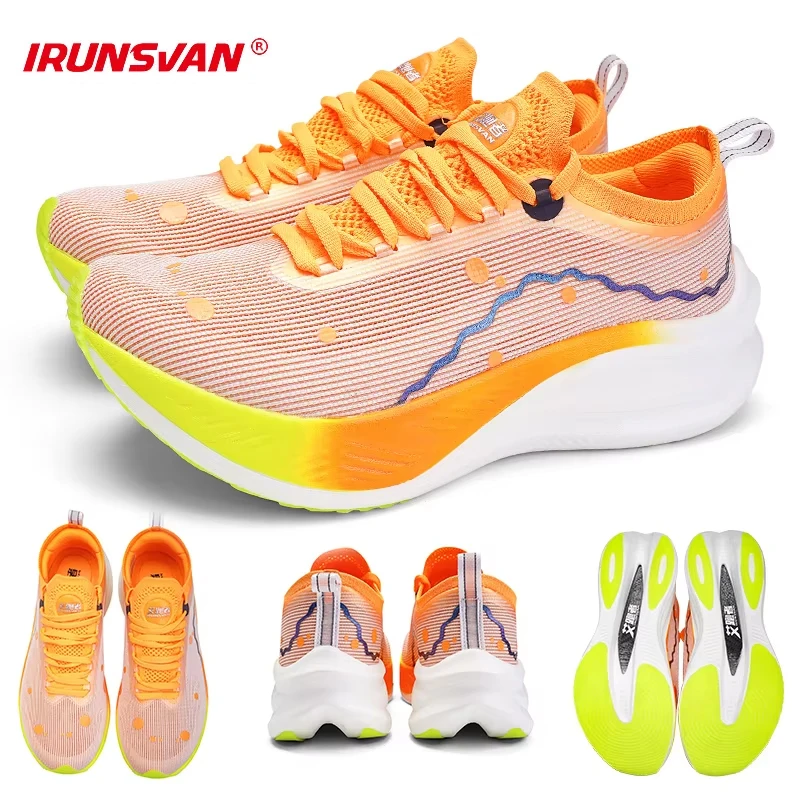 

2024 IRUNSVAN Cushion Professional Training Shoes Men High Quality Carbon Plate Lightweight Wear-Resistant Shoes Fashion Unisex