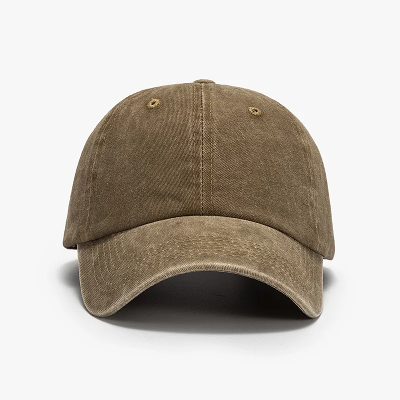 Spring and summer soft top washed duck tongue hat female curved eaves versatile student leisure men's outdoor baseball cap