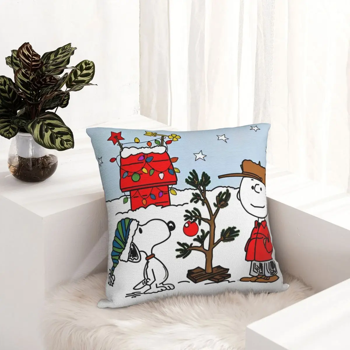 عيد الميلاد سنوبي وسادة تغطي كيس وسادة المنزل الإبداعية الزخرفية المخدة 45*45
