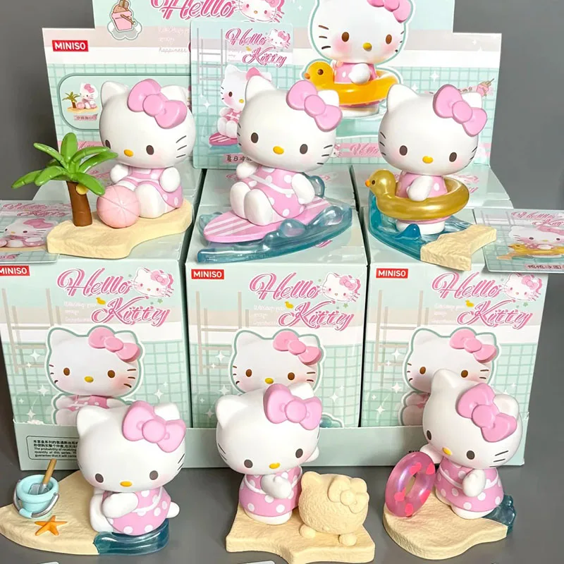 

Miniso Sanrio HelloKitty слепая коробка, декоративные предметы, милый подарок для девочек, теплая сердце, праздничная серия, коллекционные игрушки