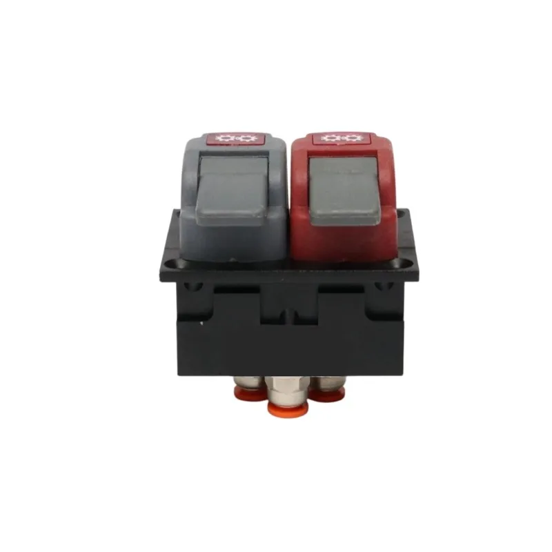 A76I-Manual Control Valve With Indicator Light Square Agricultural Machinery Valve BH45-15 Double Switch Pneumatic Valve