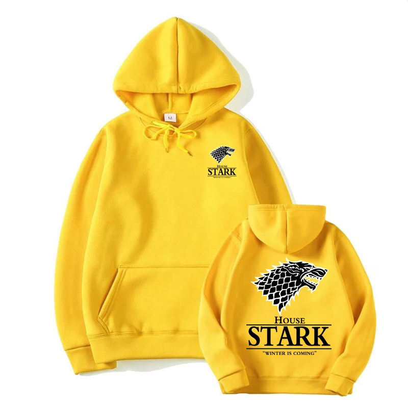 2025ハウス・スターク メンズ プリント パーカー ヒップホップ ストリートウェア カジュアル ファッション 春秋 ファッション フード付きパーカー