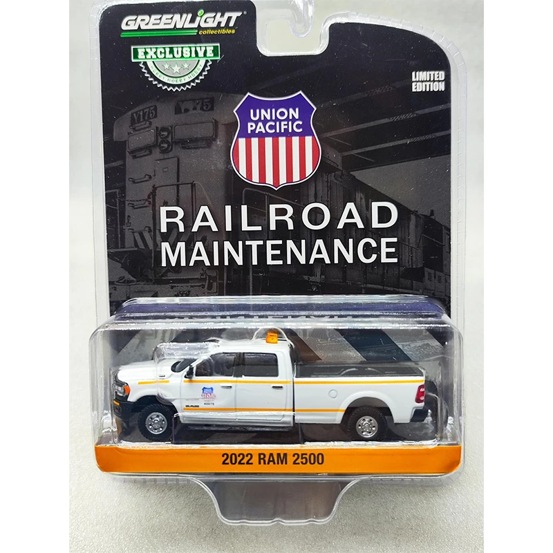 Greenlight 1/64 Diecast Model Car 2022 Ram 2500 Union Pacific Railroad Maintenance Truck TRAIN 30387 Toys Collectibles