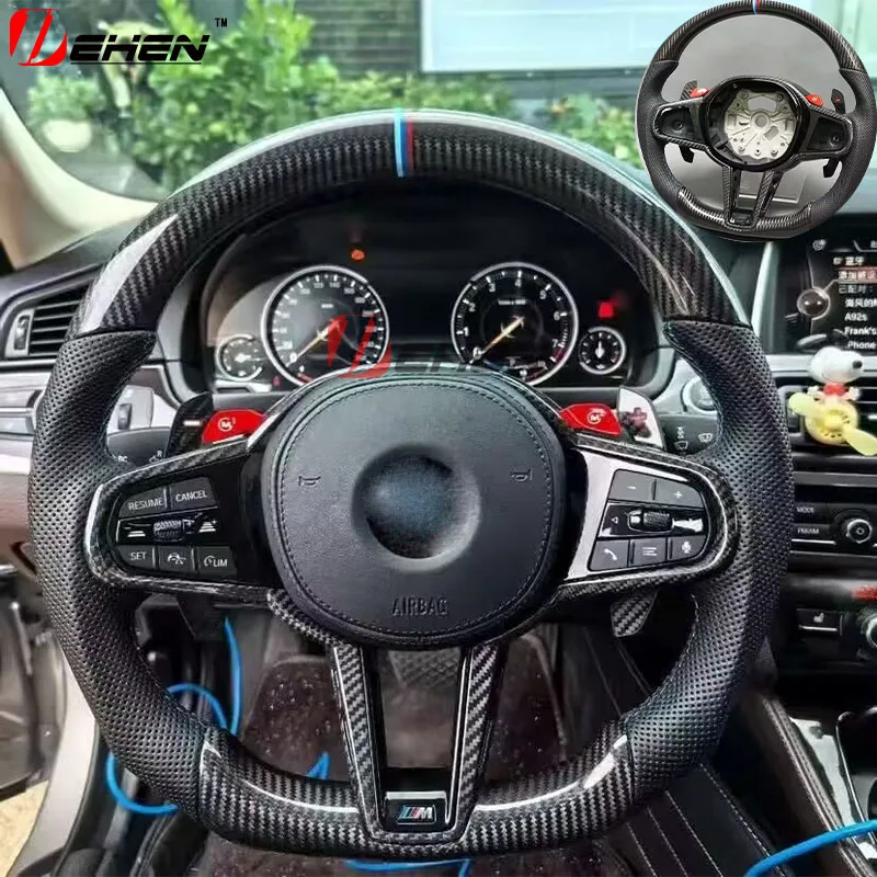 

Для BMW G30 G20 G22 G26 G01 G05 G06 G07 G87 G80 G82 G81 F90 F95 F96 F40 F44 Старое обновление нового руля 2025 M4 из углеродного волокна