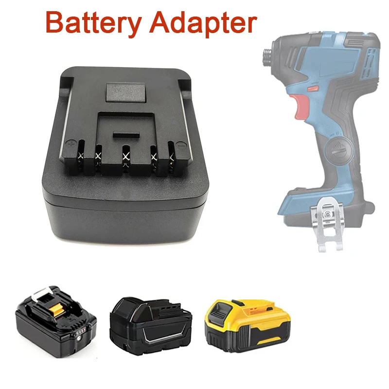 

Адаптер-адаптер для аккумулятора Makita/Dewalt/Milwaukee, литий-ионный аккумулятор 18 В, 20 В для аккумулятора Bosch, 18 В, аккумуляторная дрель, электроинструмент