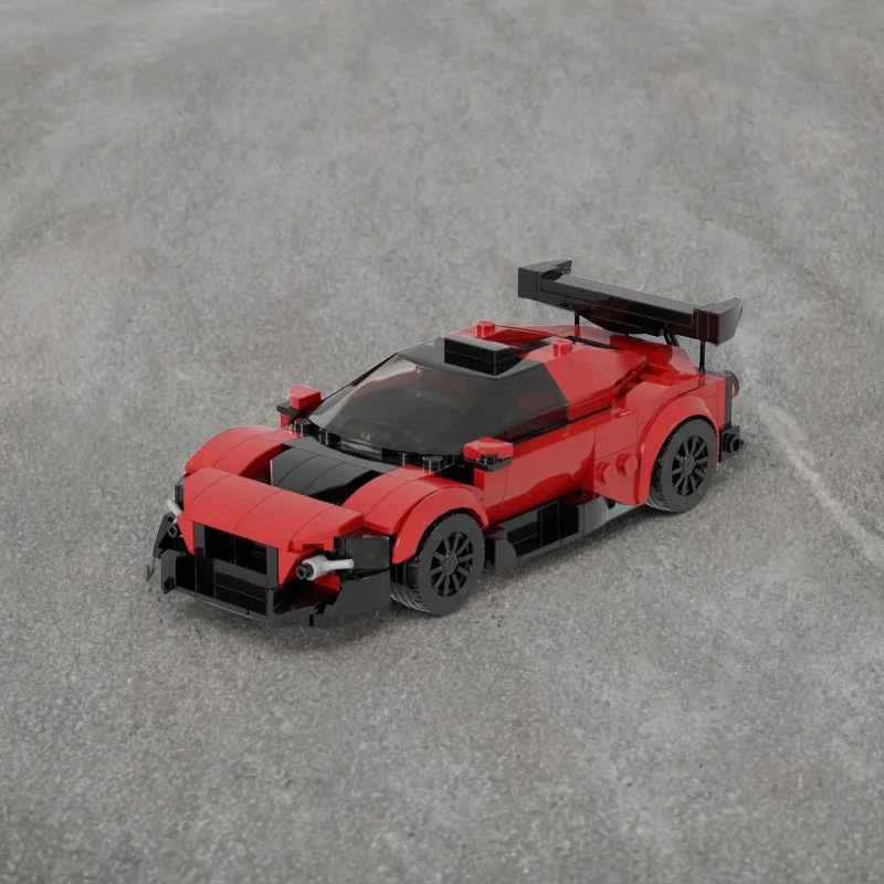282 قطعة MOC Zenvoes TSR-S Supercar 1:8 مقياس واسع الجسم سباق السيارات لتقوم بها بنفسك نموذج اللبنات عيد ميلاد اللعب هدية #4
