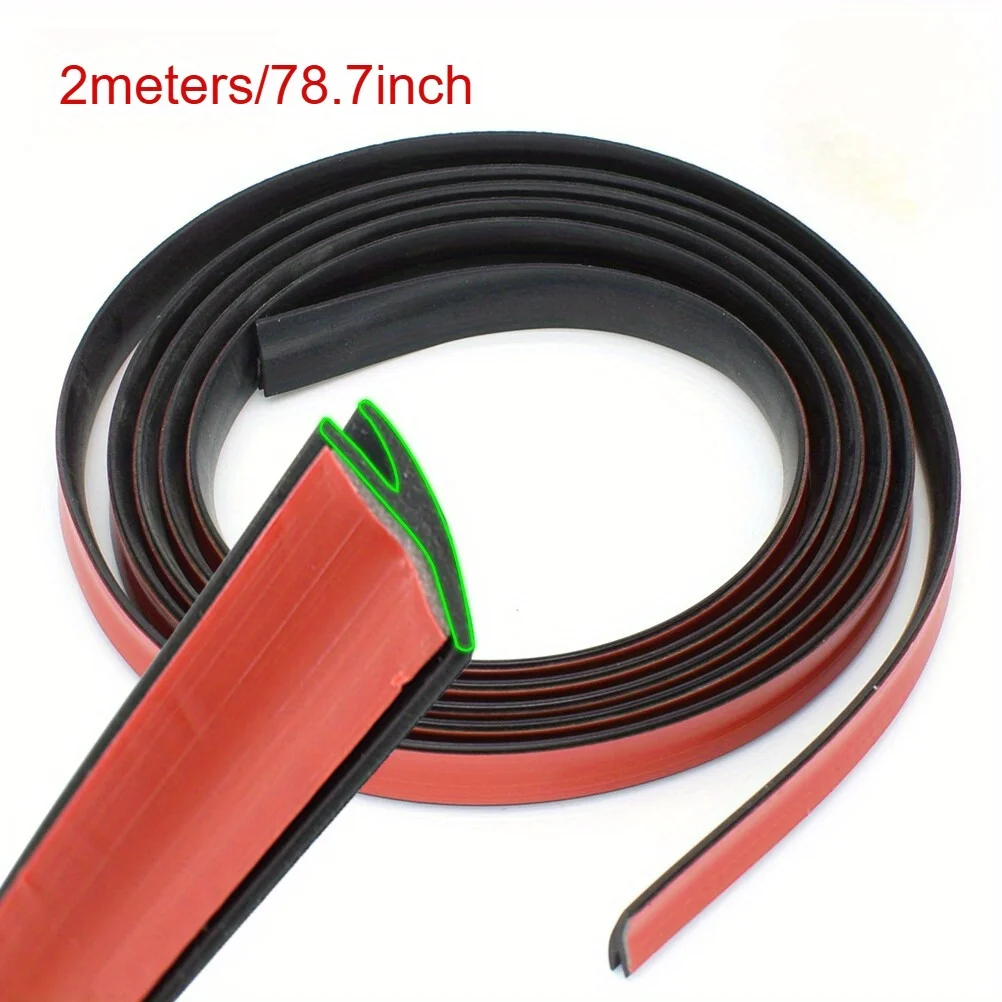 Universal Y Shape Car Rear Windshield Seal Strip Roof Trunk Weatherstrip Waterproof Soundproof Rubber Seal