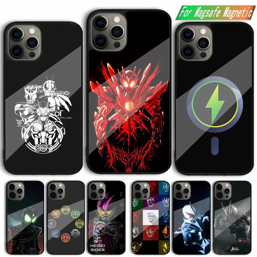 Masked Rider Kamen Rider Phone Case For iPhone 16,15,14,13,12,11,Plus,Pro,Max,Mini Magsafe Magnetic Wireless Charging