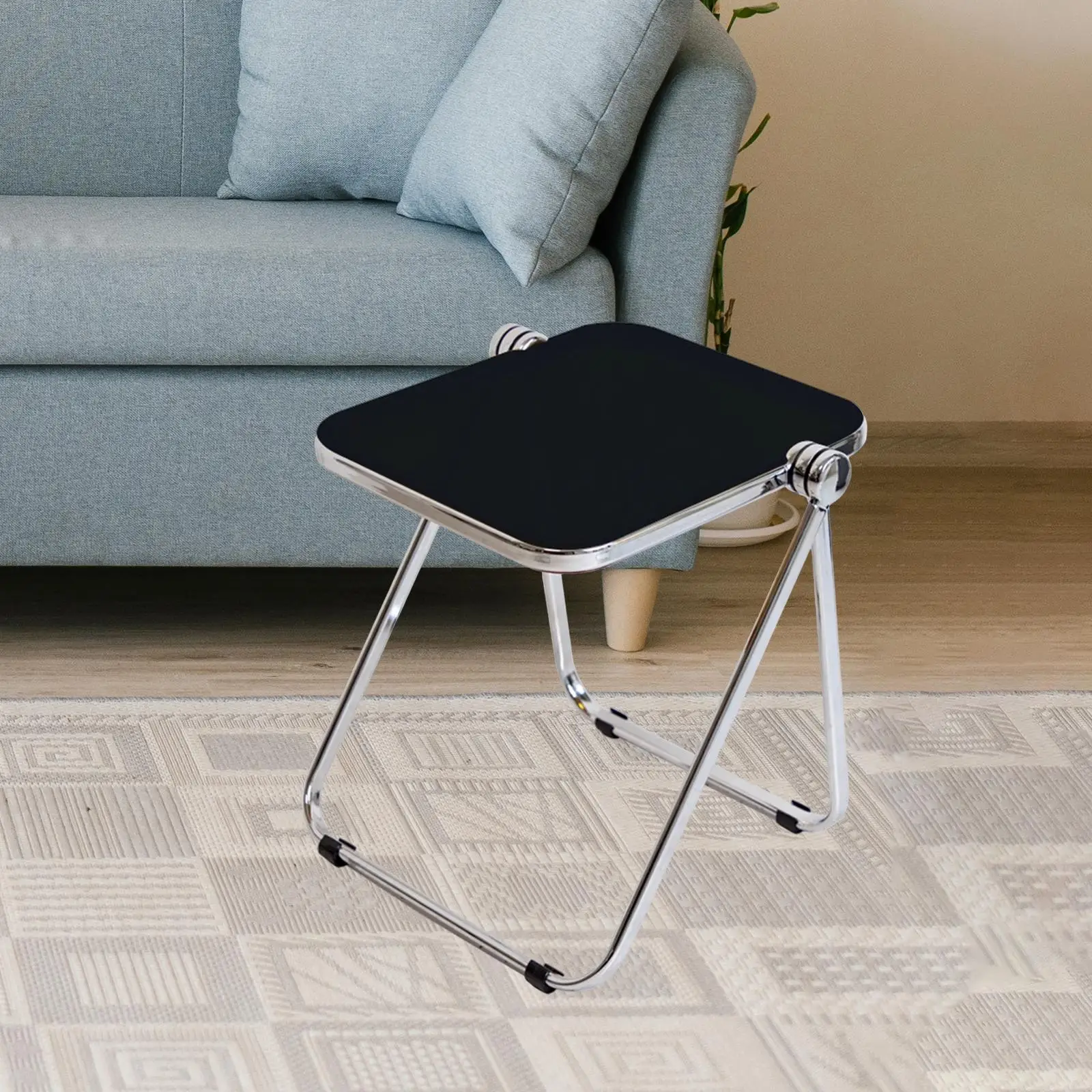Folding Tray Table Sturdy Multipurpose Non Slip Save Space Acrylic Dinner Tray Table for Dorm Apartment Office Bedroom Home image 5