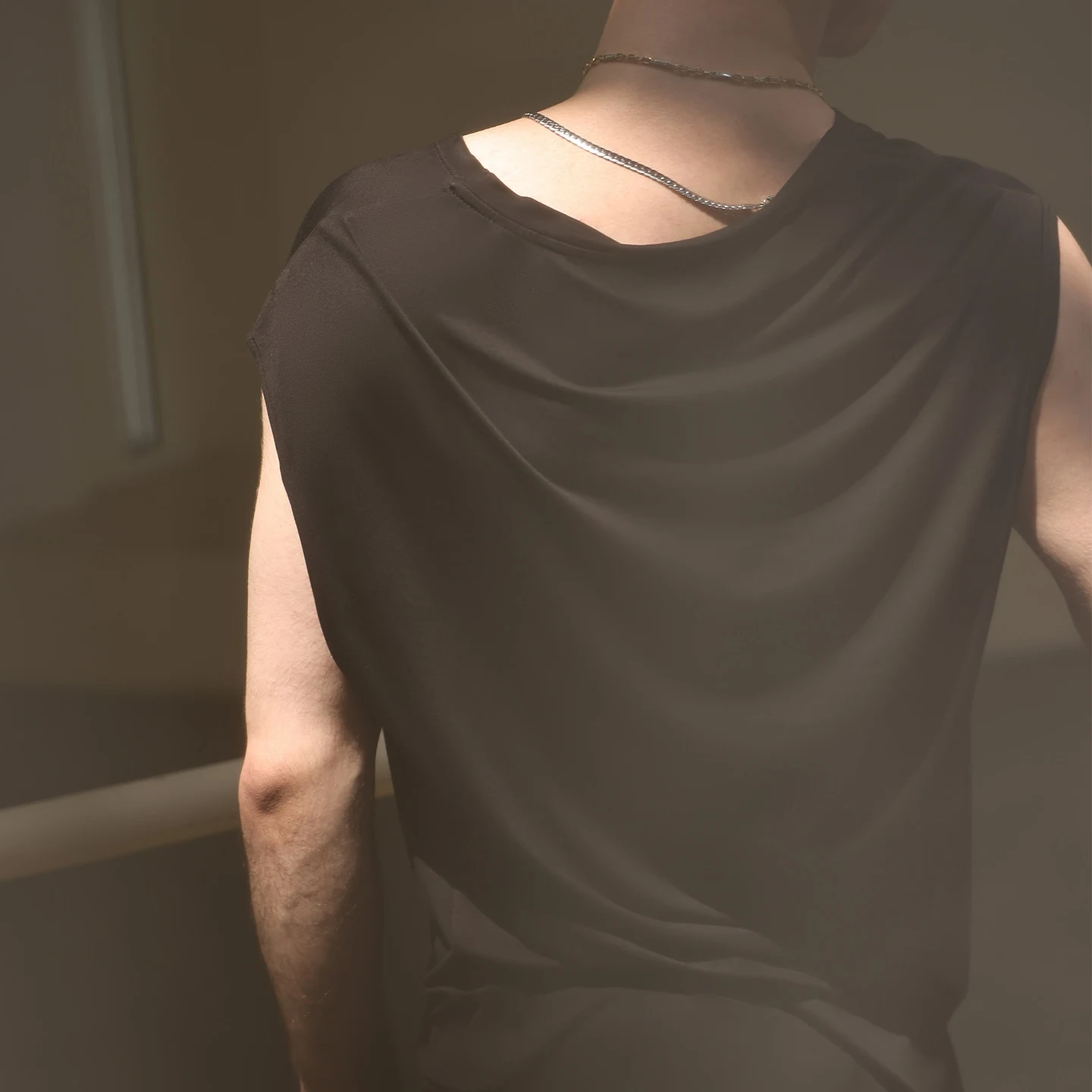 Sommer männer Latin Dance Kleidung Erwachsenen Männlichen Ärmellose Schwarze Tops Rumba Cha Cha Salsa Tanz Praxis leistung Tops BL16811