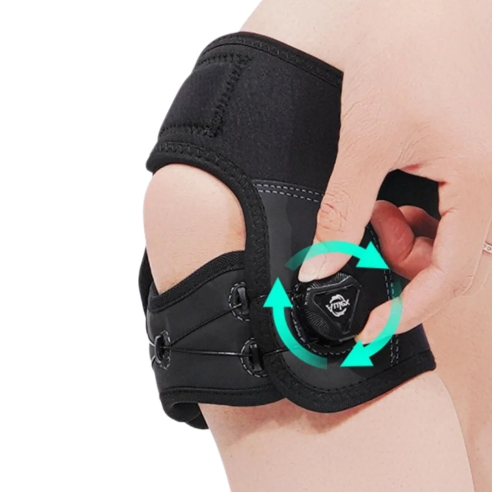 

1PC Professional Patellar Knee Support Strap with BOA Adjustable Dial for Sports Injury Recovery Pain Relief Open Knee Wrap Band