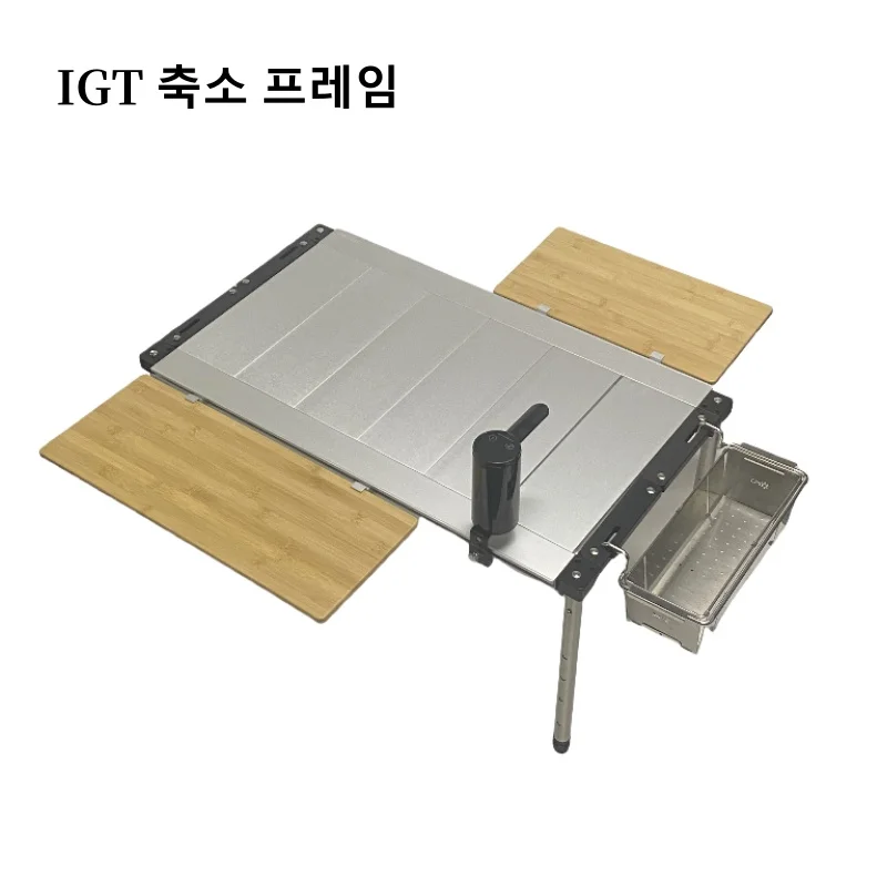 

IGT 3 Unit Folding Frame Table Aluminum Alloy Folding Frame Stainless Steel Legs Portable Lightweight Camping Equipment