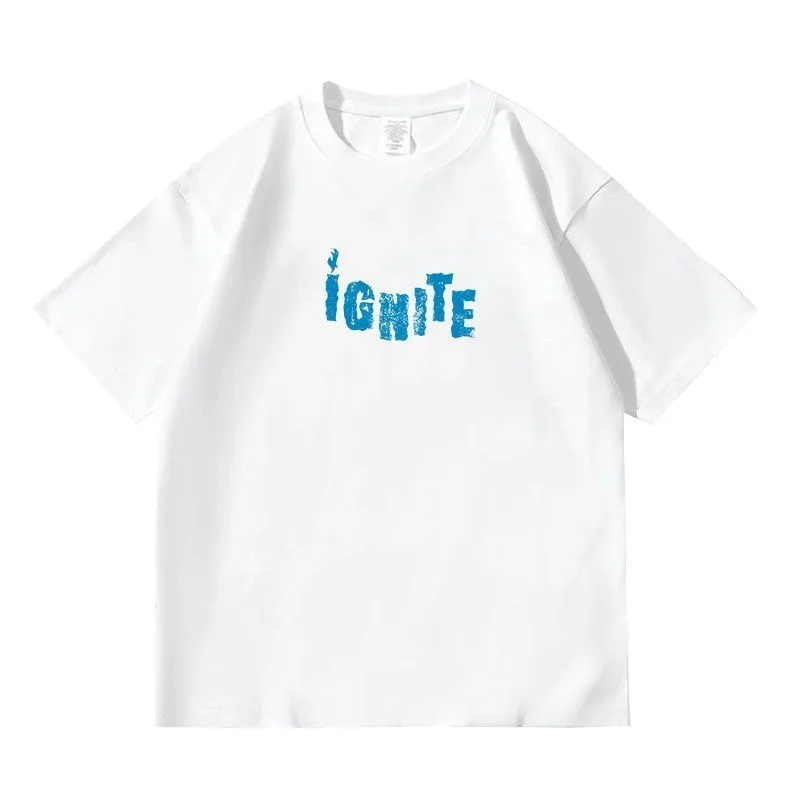 XngHan&Xoul IGNITE Japan Debut Showcase cotton T‑shirt 2026 Same‑style T‑shirt Unisex Casual Short Sleeve Casual loose Tee Tops