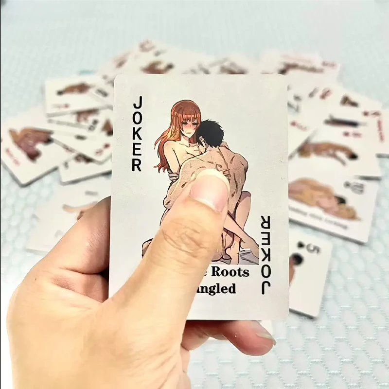 Adult Poker Card Game Set-Bedroom Fun Role Play 54 Cards Hottest Couples Sex Positions Sex Gift for Couples Connection Card Game - view 5