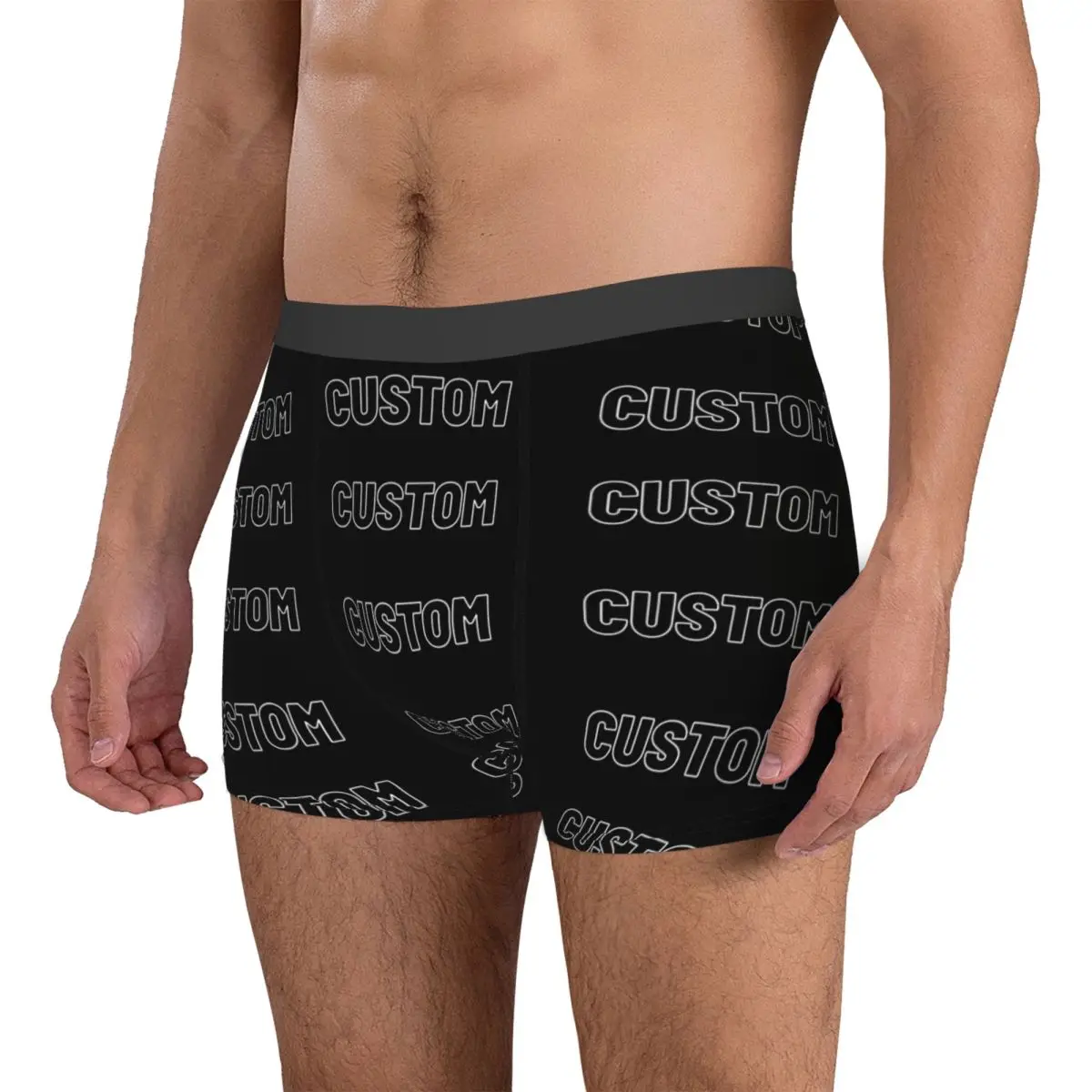 Custom DIY Customize Your Design Underwear Funny Panties Customs Boxer Brief For Males Pouch Plus Size Boxer Shorts