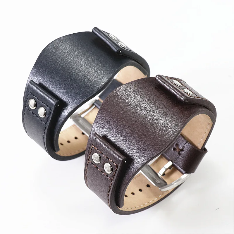 Leather Watch Strap fit for  fossil CH2890 CH2564 CH2565 CH2891CH3051 Black Brown Quick Release Strap 22mm