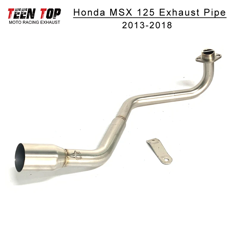 

Side Motorbike Exhaust Pipe For Honda MSX125 Exhaust Front Link Pipe 2013-2018 51mm Modified Exhaust Pipe MSX-125 Escape Moto