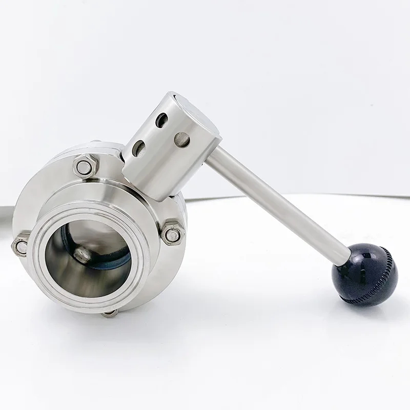 304 Sanitary Grade Quick-loading Butterfly Valve 316 Stainless Steel Clamp Valve Chuck Manual Buckle Disc Valve Clamp