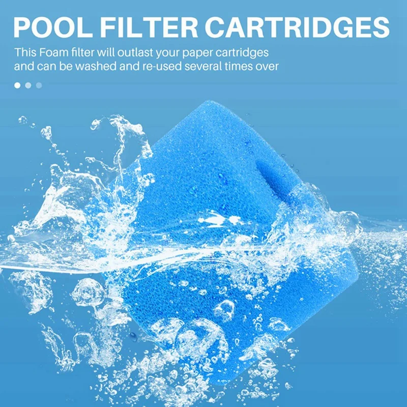 For Intex Pure Spa Reusable Washable Foam Hot Tub Filter Cartridge S1 Type Swimming Pool Filter Sponge