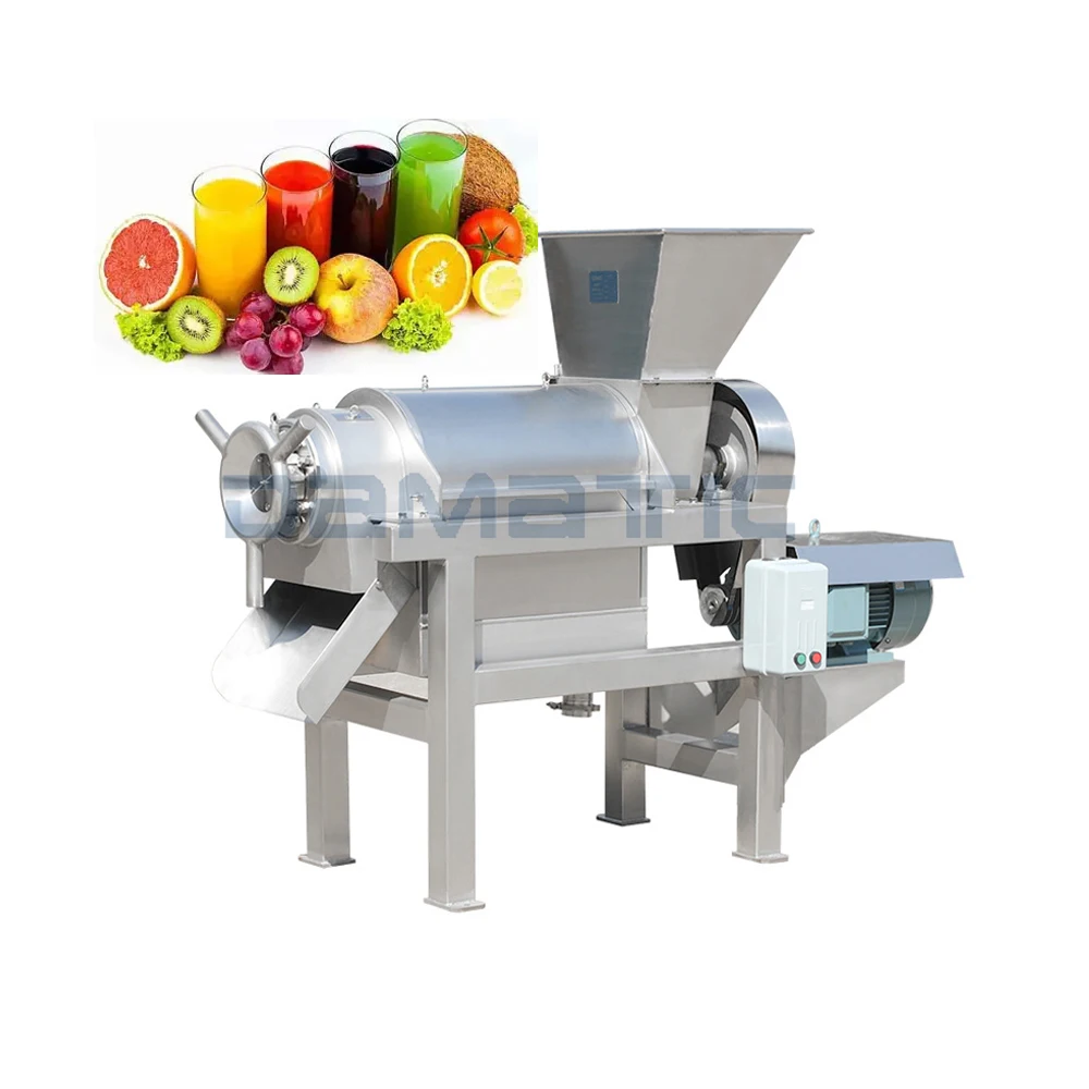 

Stainless Steel Desktop Crusher Screw Apple Lemon Juicer Fruit Vegetable Puree Juice Press Squeezer Pulping Processing Machine