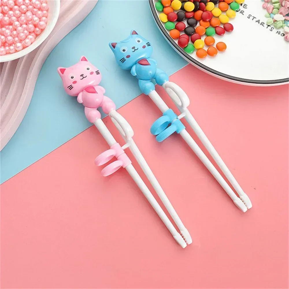 1 Pair Multi Color Cute Cat Learning Training Chopsticks for Kids Children Chinese Chopstick Learner Gifts Sushi Chopsticks