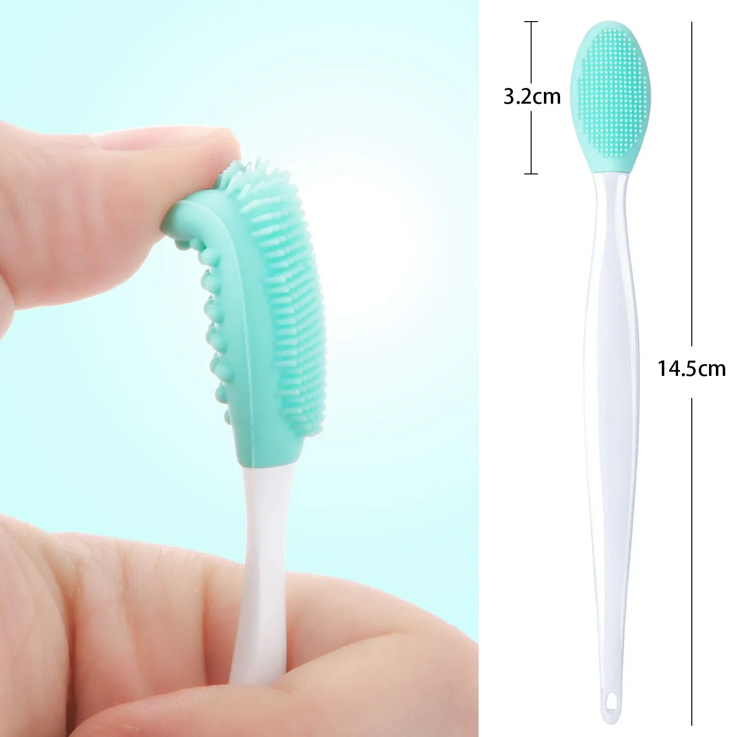 Brosse en silicone pour soins de la peau, 1 pièce, lavage du visage, extinction des points noirs, antarctique propre, outils avec tête de rechange