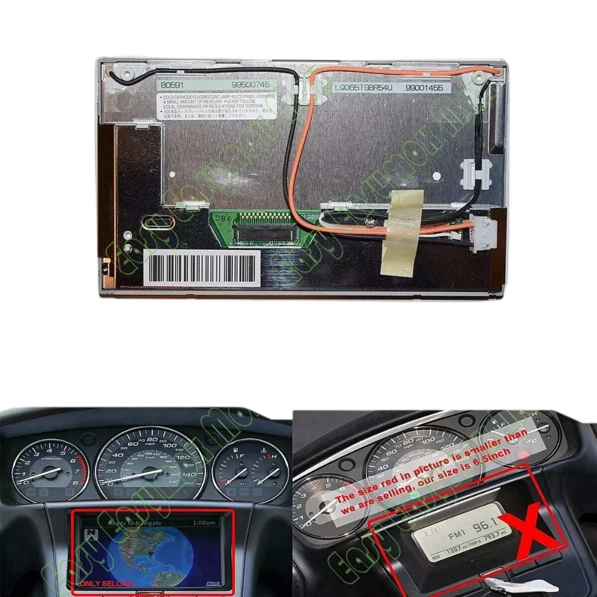 For Honda GL1800 Goldwing 2007-2013 GPS Navigation Radio LCD Display Glass Replacement