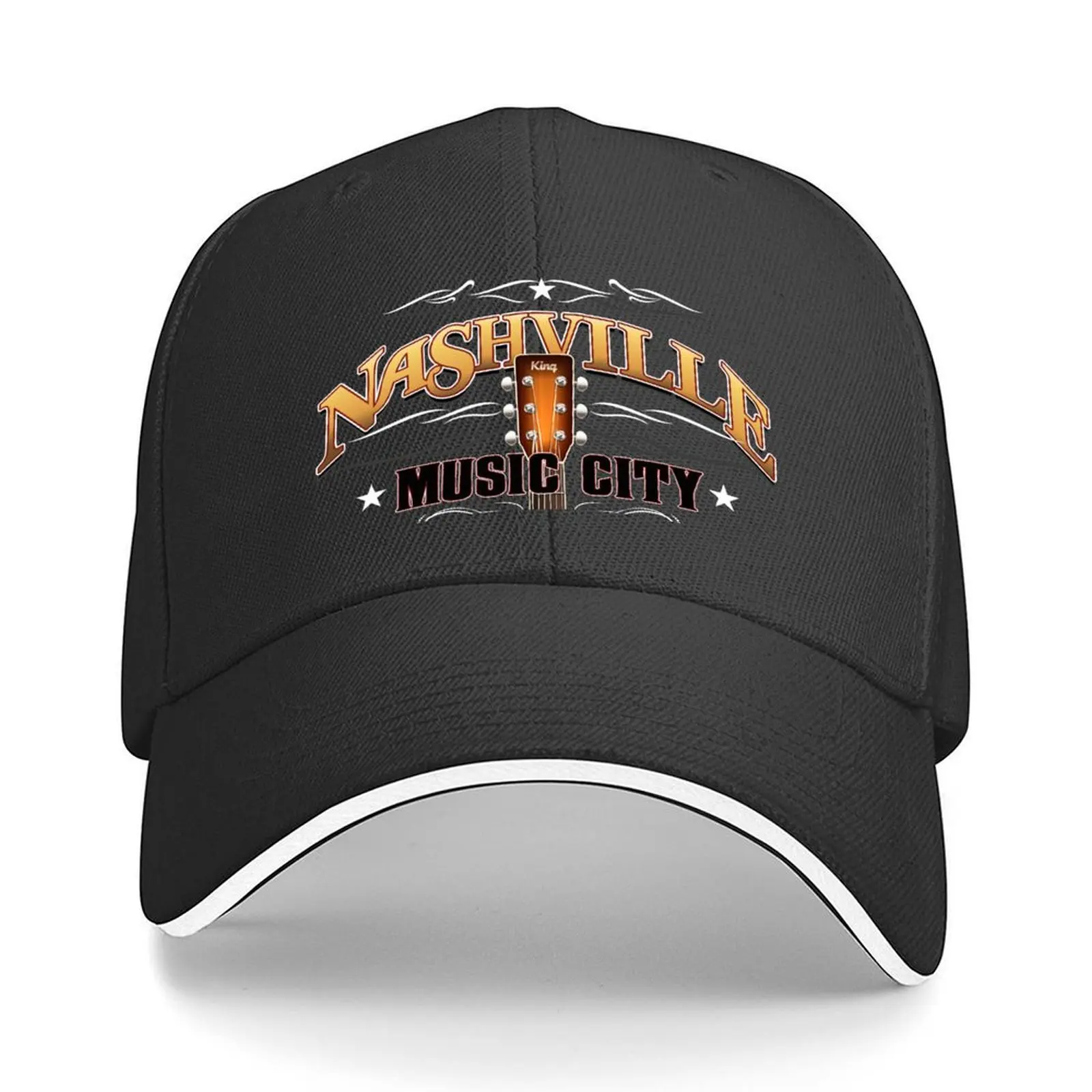 

Nashville Music City Country Music Baseball Cap winter hats for men Golf Hat Man Golf Cap Military Tactical Cap Hats Woman Men's