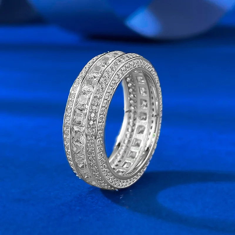 Valuable Promise Lab Diamond Ring 100% Real 925 Sterling Silver Party Wedding Band Rings for Women Bridal Engagement Jewelry