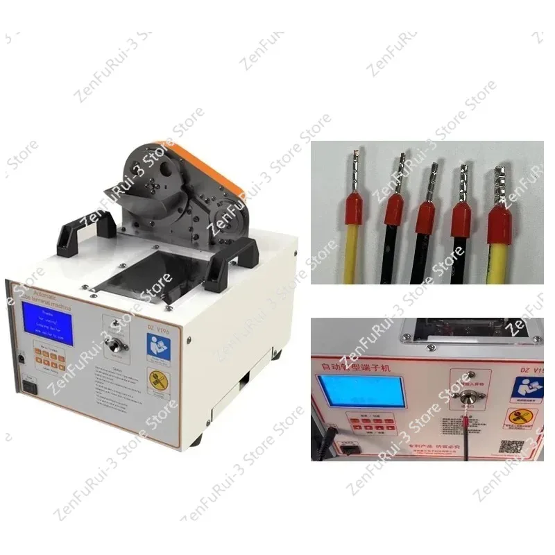 European Style Automatic Pin Terminal Crimper with Wire Stripping And Peeling for BVR Cable 0.5-2.5mm² - Wire Crimping Machine