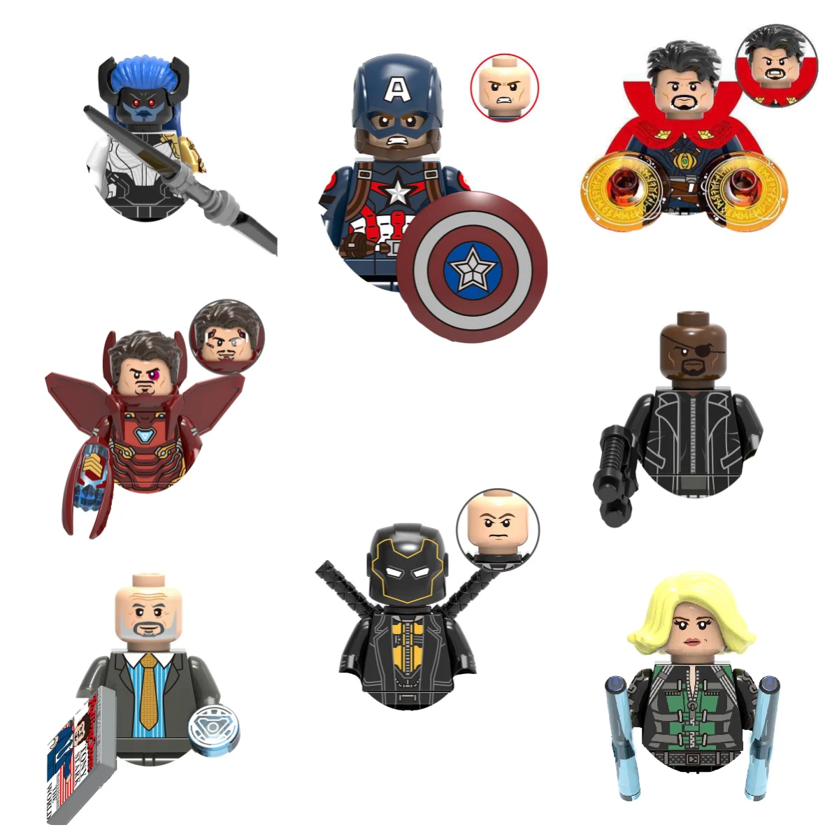 Marvel Avengers Mini figurines d'action pour enfants, assembler des jouets, cadeau de fête, jouets en brique, nouvelles nuits chaudes