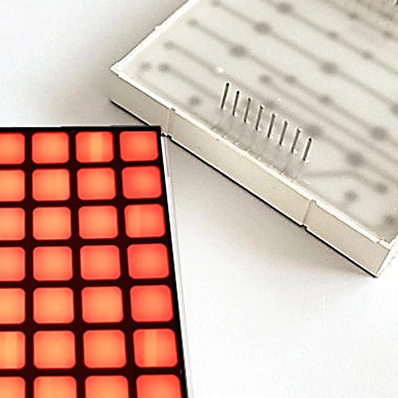 4pcs 60x60x9MM Square Orange light 8x8 Dot Matrix Module KYX-2488BO LED Digital Display Digitron Common Anode Cathode C-A