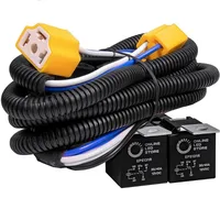 Arnés de cableado de faros LED H4, Kit de arnés de relé fundido de conversión conmutada negativa para Subaru Toyota