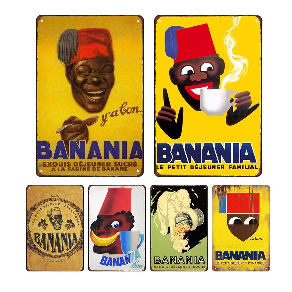 

BANANIA металлические знаки, забавная Оловянная картина, табличка, винтажные Декоративные плакаты для бара, паба, клуба, кафе, настенные наклейки, домашний декор 20x30 см