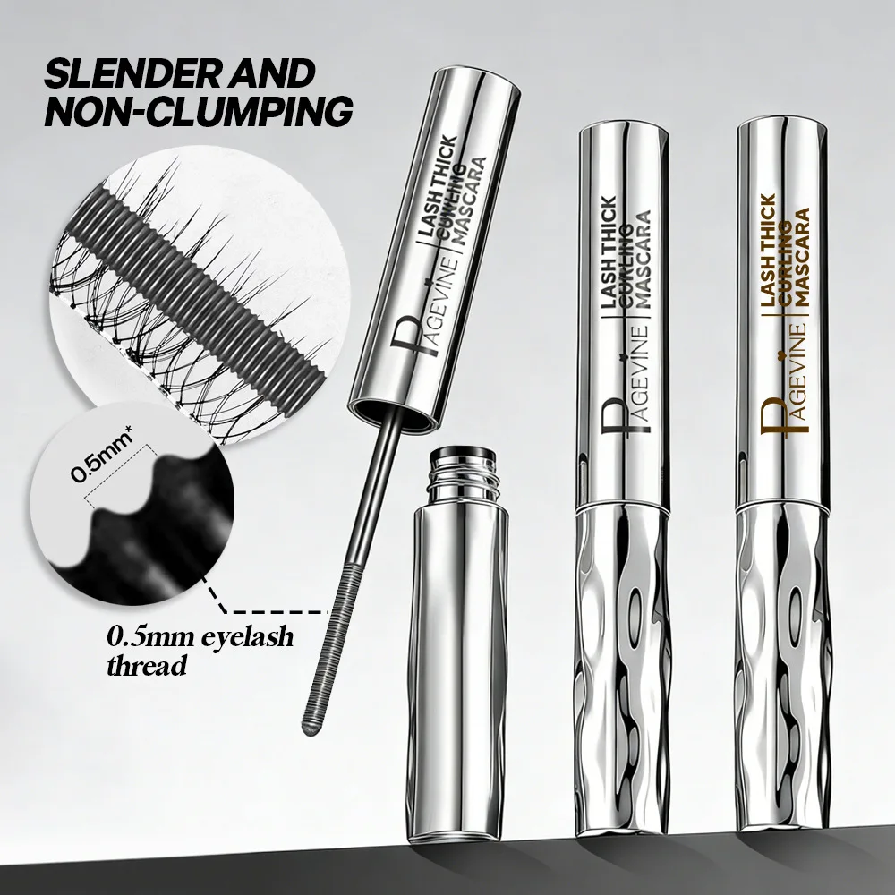 PAGE VINE Steel Tube Eyelash Primer Long Lasting Curling Lash Base Cream Waterproof Smudge Proof Natural Eyelash Styling Makeup