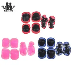 6pc/set Skating Protective Gear Set Elbow pads Bicycle Skateboard Ice Skate Roller Knee Protector For Adult Kids Gift Adjustable