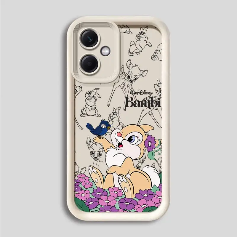 Capa de escada olho de anjo para xiaomi redmi 11 10 pro 13 12 12c a1 plus poco x3 nfc capa de telefone silicone funda disney anime bambi