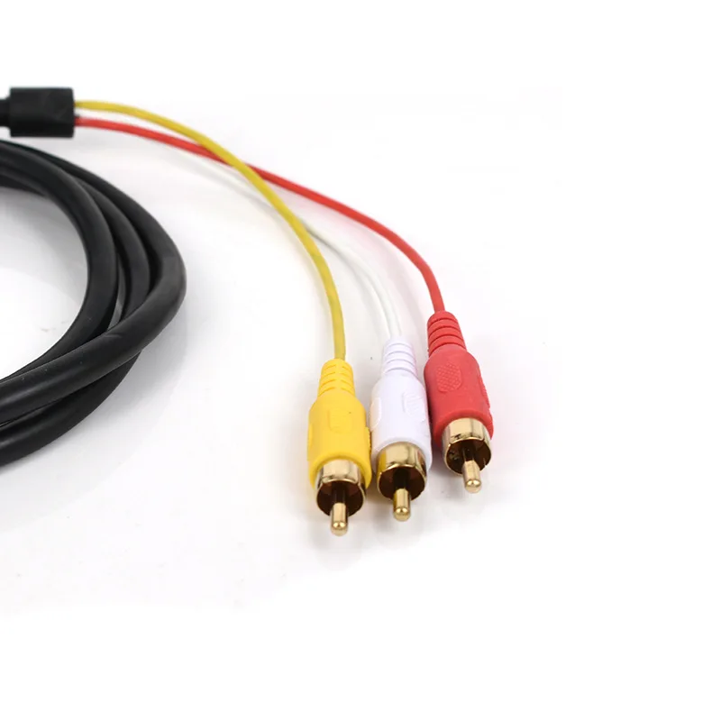1,5 M 1080P HDMI-kompatibel zu 3 RCA Video Audio HDMI-kompatibel Kabel AV Kabel Konverter Adapter für HDMI TV Set-Box DVD Laptop – Detail 4