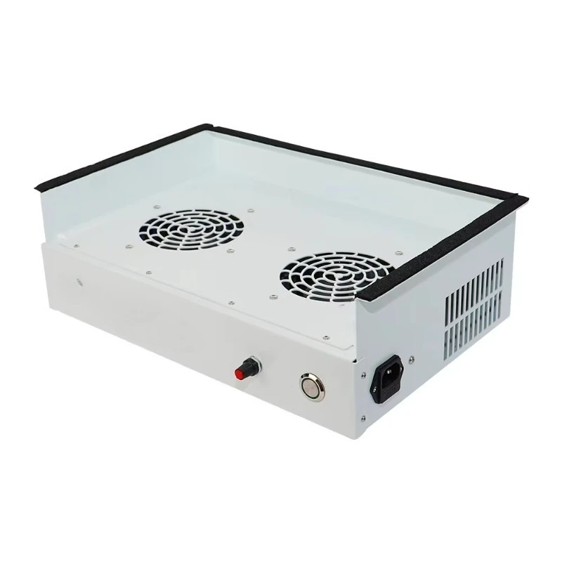 Nail dust collector with built-in manicure salon vacuum cleaner