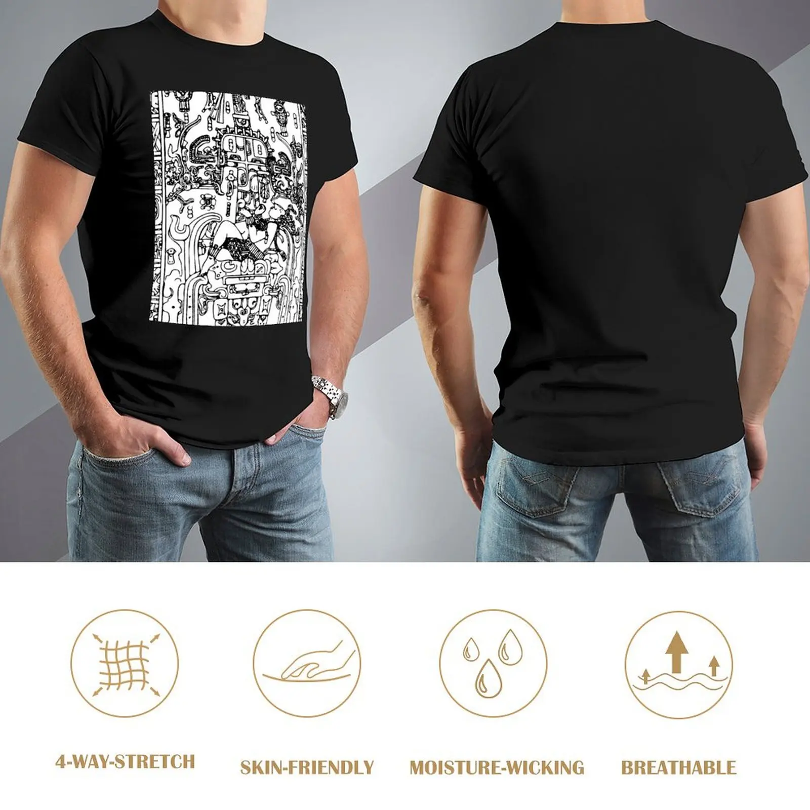 Mayan Astonaut Pakal Palenque World Tree Art T-Shirt tees vintage graphic tee mens fashion image 4