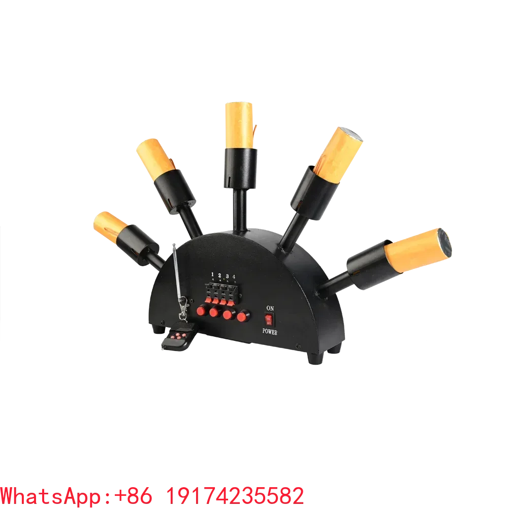 Wedding Sparkler Dmx Control Special Equipment Dj Disco 5 Shots Fan Shape Remote Stage Fountain Effect Party Cold Spark Machine