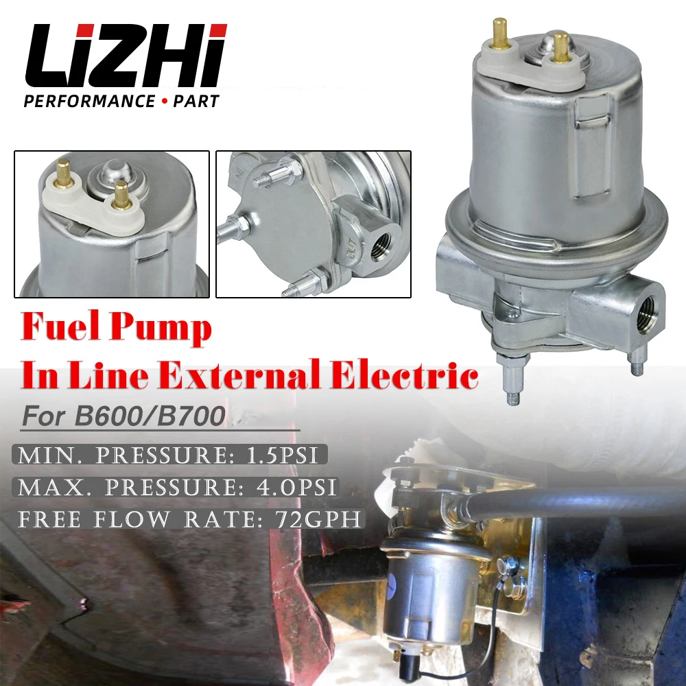 LIZHI Universal Electric External 12V Fuel Pump For Ford B600/B700 Bus OE Fit  Pump In Line Pump Module LZ-FPB112