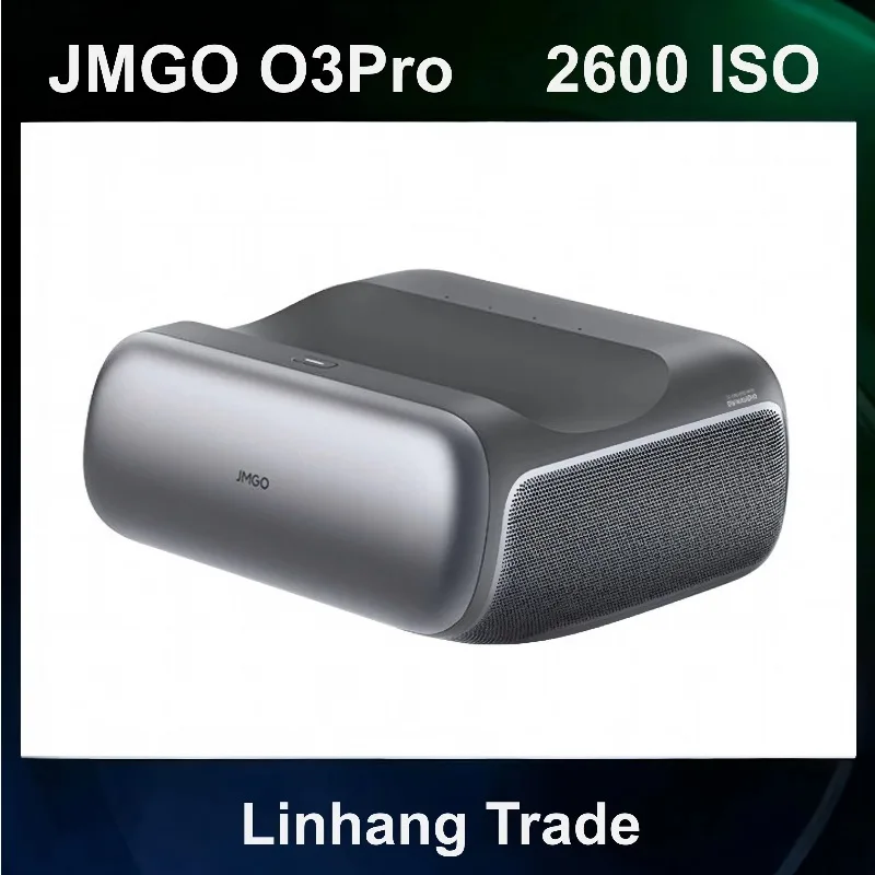 JMGO O3 Pro 4K DLP Laser Video Projector 2600 Lumens Ultra Short Throw with 4+ 64GB Portable Smart Eye Protection Proyector
